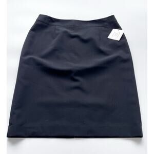 NWT Relativity Basic Knee Length Black Skirt Size 12